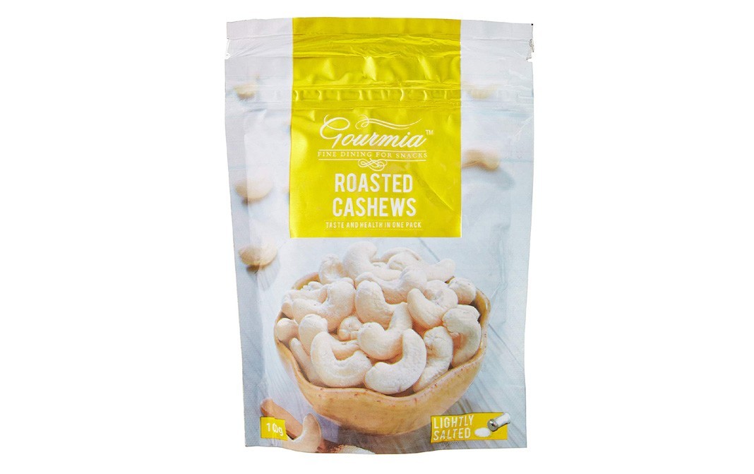 Gourmia Roasted Cashews Lightly Salted   Pack  100 grams